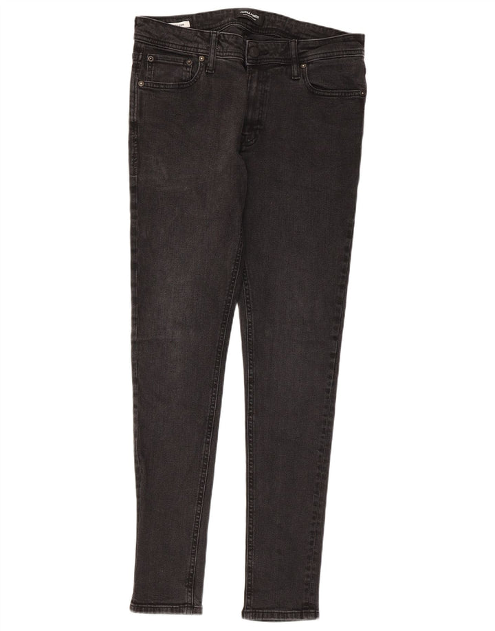 Jack & Jones Herren Tom Skinny Jeans W32 L32 Schwarze Baumwolle