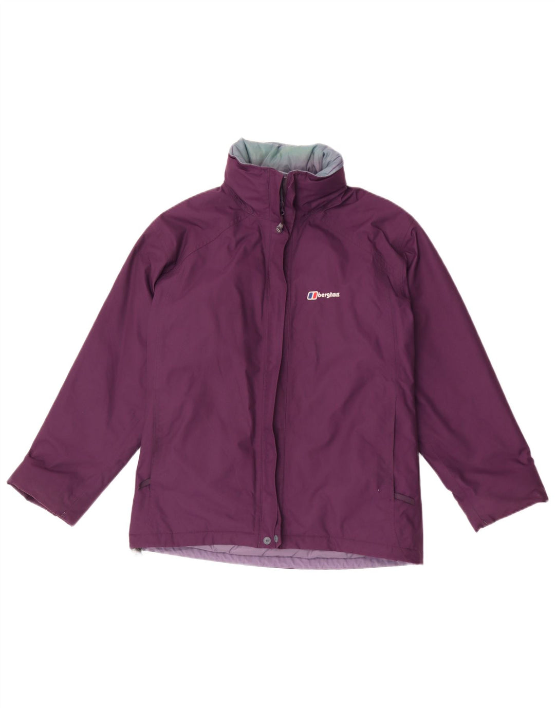 Berghaus Damen-Windbreaker-Jacke mit Kapuze, übergroß, Gr. 10, Lila