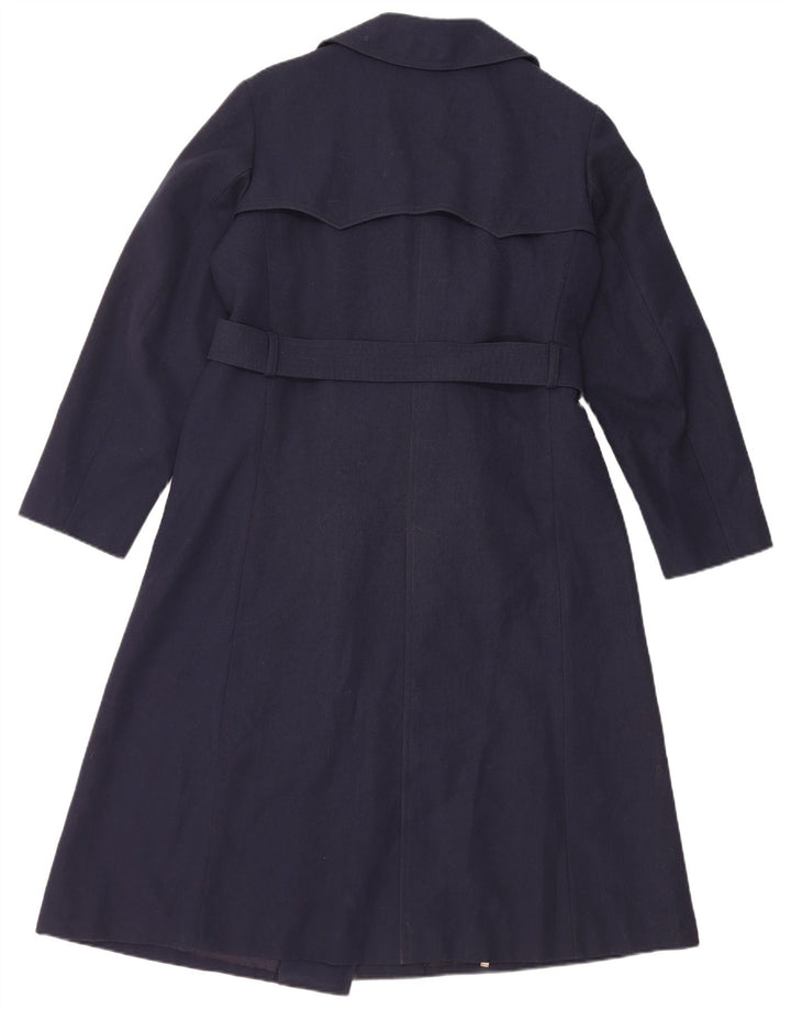 NINO Zweireihiger Damenmantel UK 10 Small Marineblau Polyester