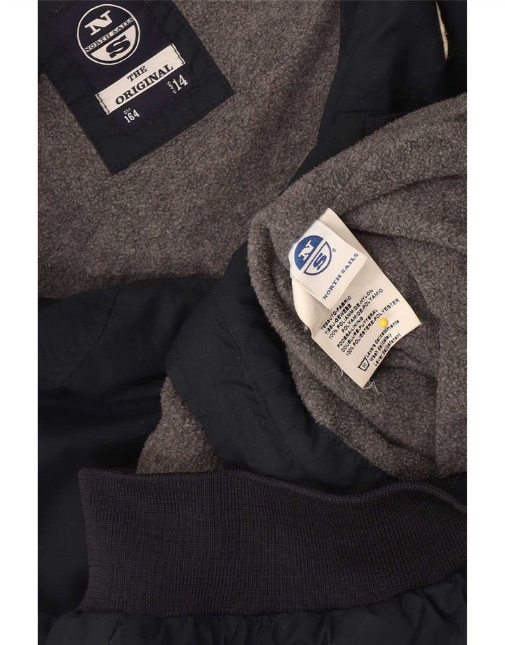 North Sails Bomberjacke für Jungen, 13–14 Jahre, marineblaues Polyamid