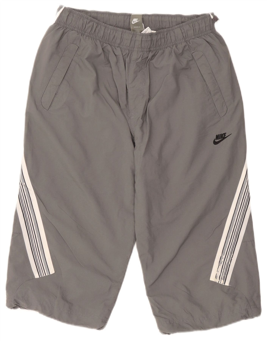 Nike Herren-Bermuda-Sportshorts aus mittelgrauem Nylon