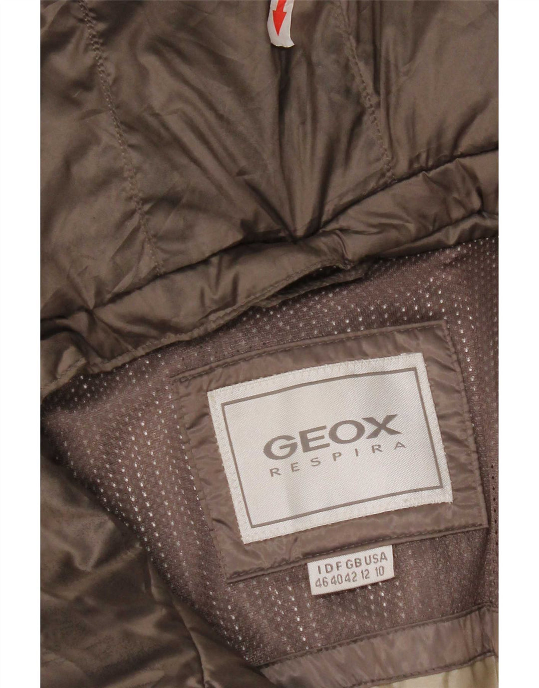Geox Womens Respira Hooded Wattierte Jacke UK 12 Mittelgraues Polyester