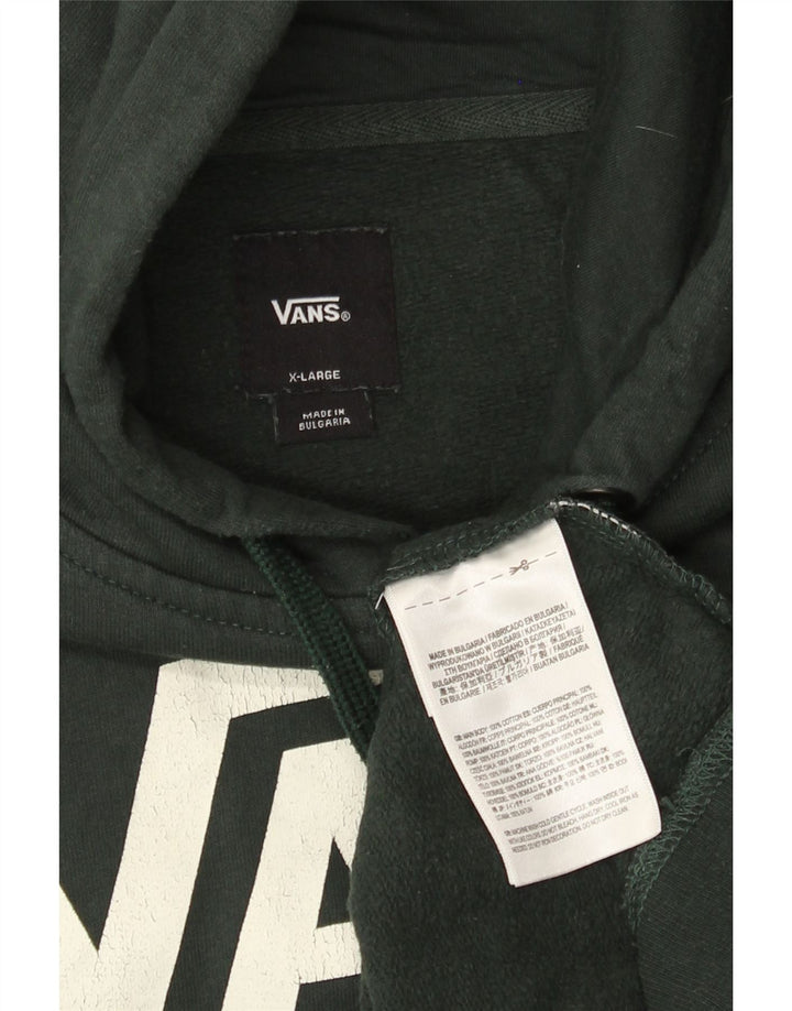 Vans Herren Graphic Hoodie Pullover XL Grüne Baumwolle