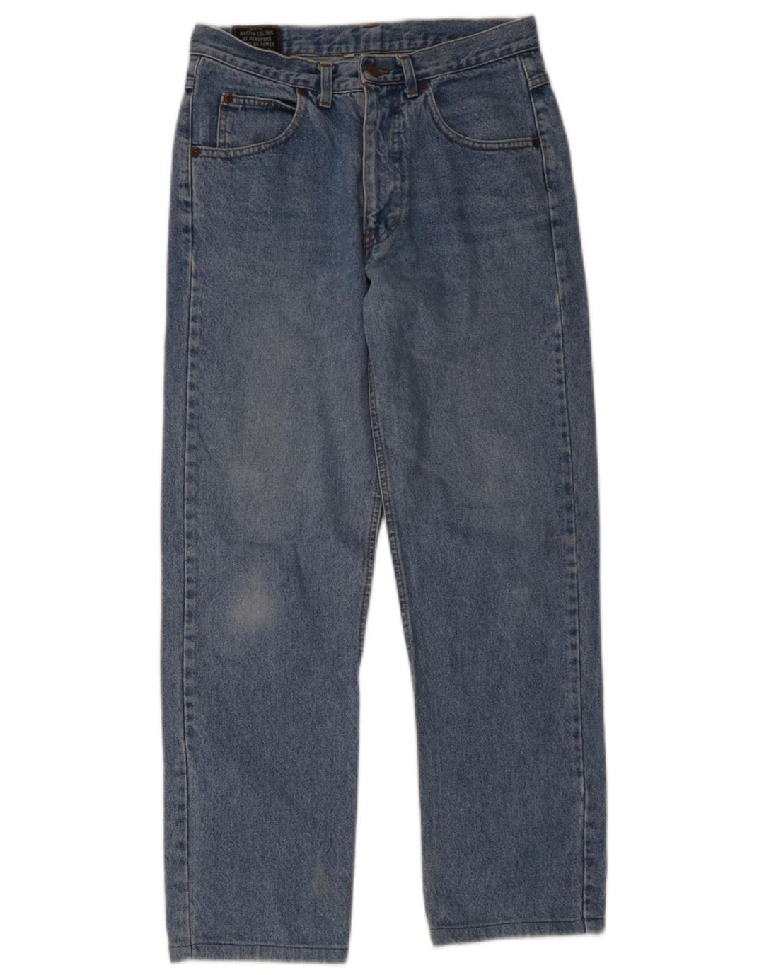 Benetton Herren Straight Jeans IT 46 W33 L30 Blaue Baumwolle