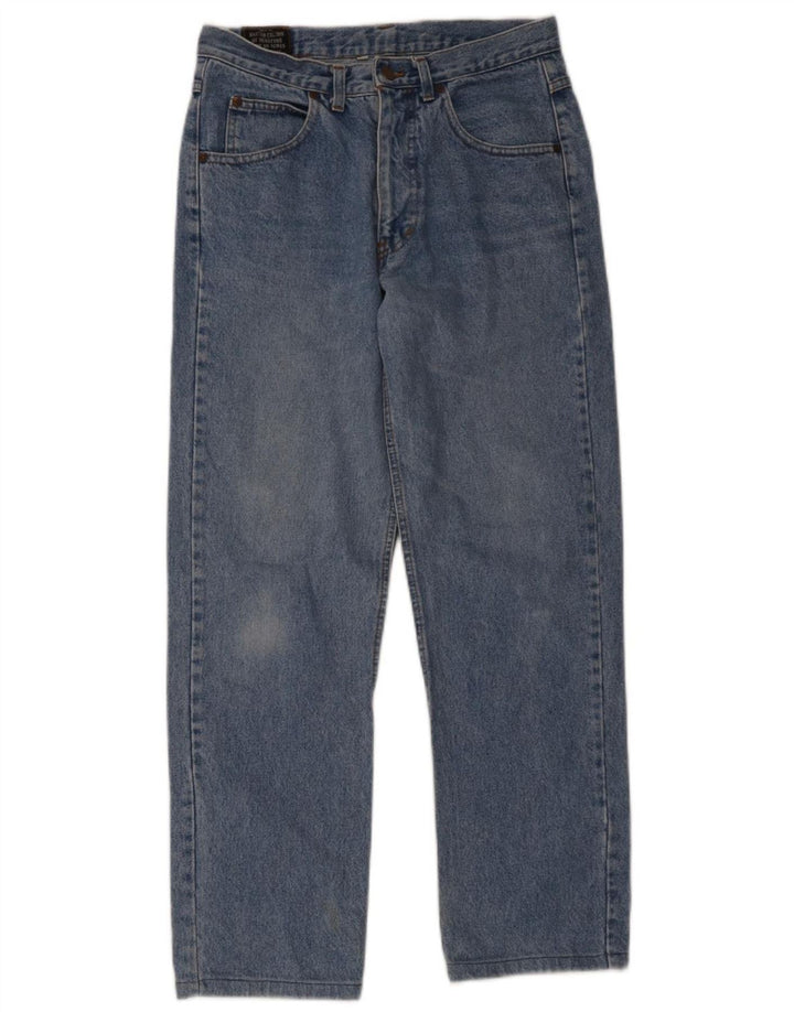 Benetton Herren Straight Jeans IT 46 W33 L30 Blaue Baumwolle