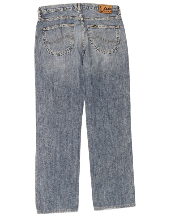 Lee Herren Seattle Straight Jeans W33 L30 Blaue Baumwolle