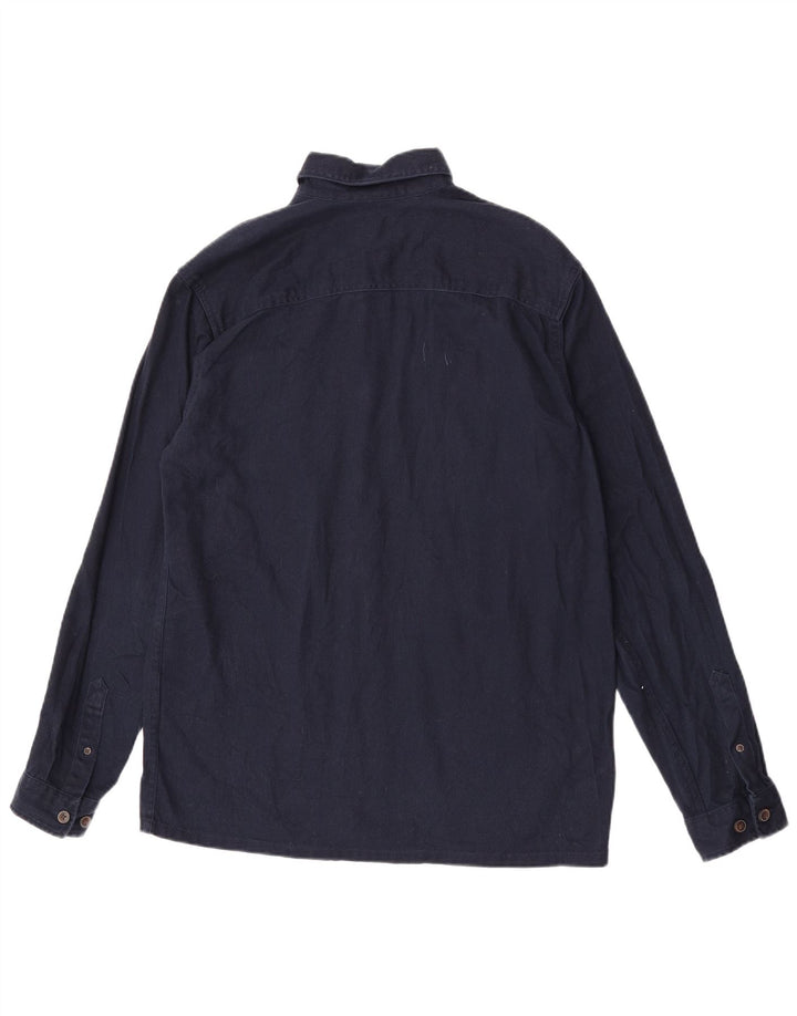 Jack & Jones Herren-Jeanshemd, klein, marineblau, Baumwolle