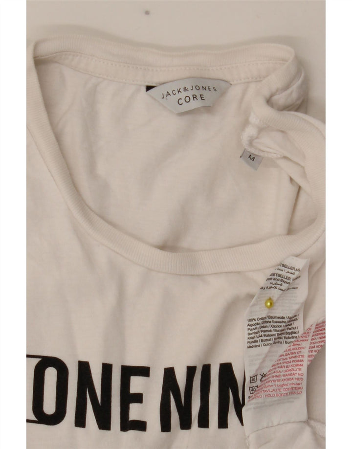 Jack & Jones Herren-T-Shirt mit Grafik, mittelweiße Baumwolle