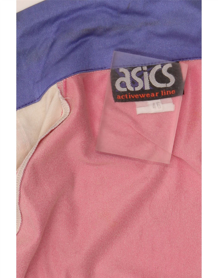 ASICS Damen-Trainingsanzugoberteil mit Grafik, Größe IT 46, Größe L, Pink, Farbblock