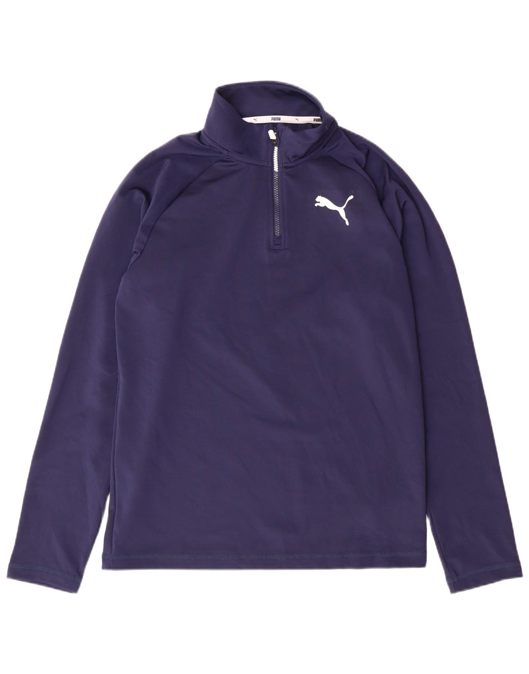 PUMA Herren-Pullover-Trainingsanzugoberteil mit Reißverschluss, Größe S, Marineblau, Polyester