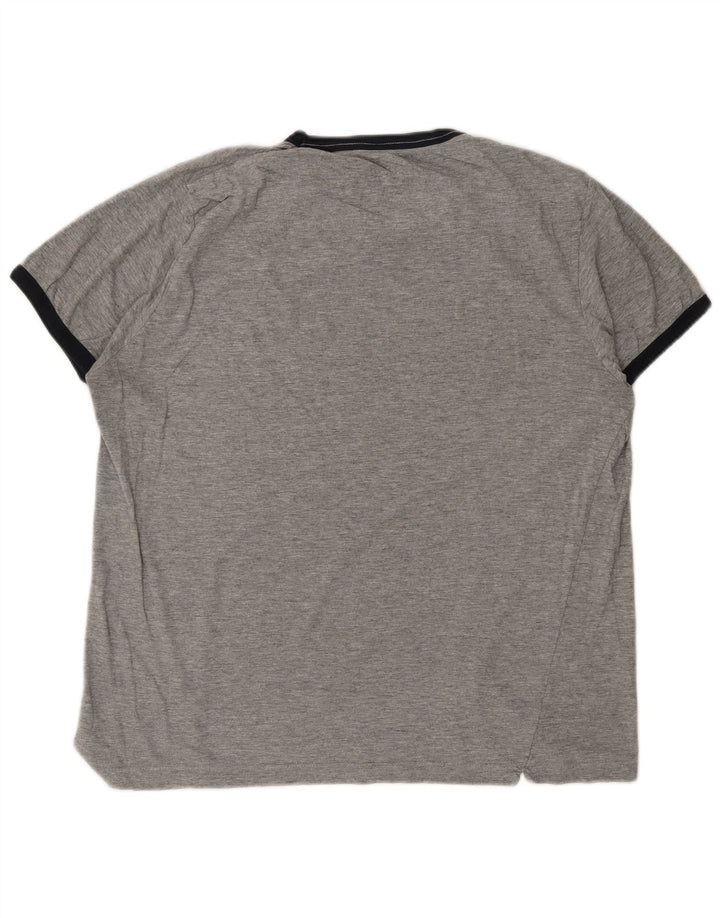 French Connection Herren T-Shirt Top XL Grau Baumwolle