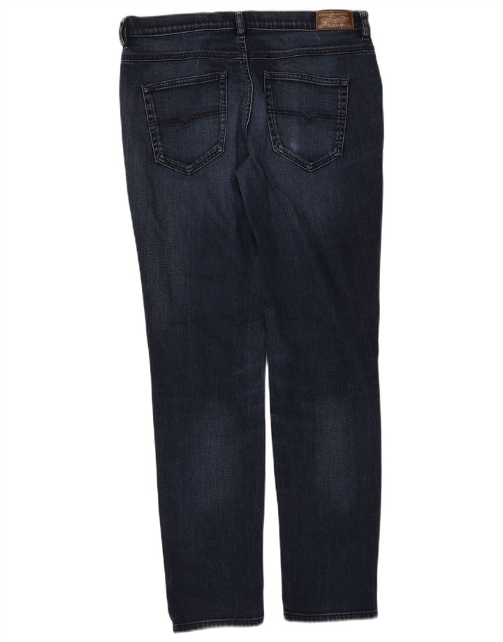 Diesel Damen Belthy Regular Slim Straight Jeans W29 L30 Marineblaue Baumwolle
