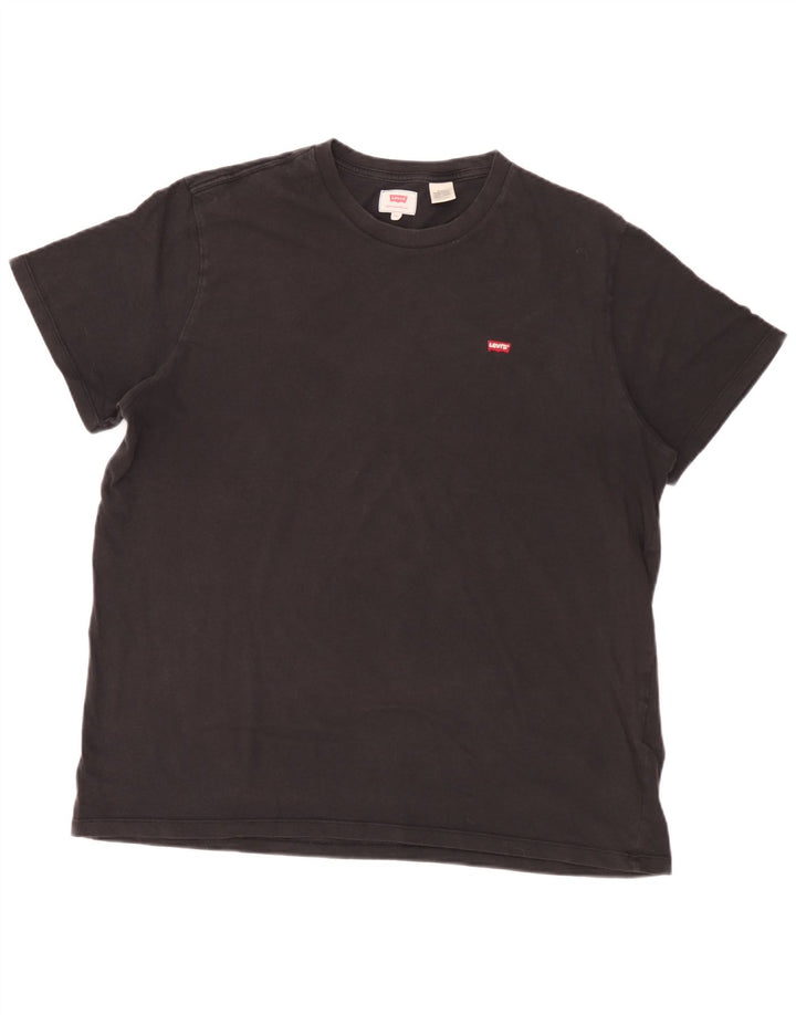 Levi's Herren T-Shirt Top 2XL Schwarz Baumwolle