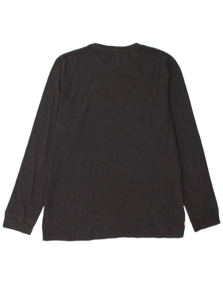 Timberland Herren Slim Fit Top Langarm XL Schwarz Baumwolle