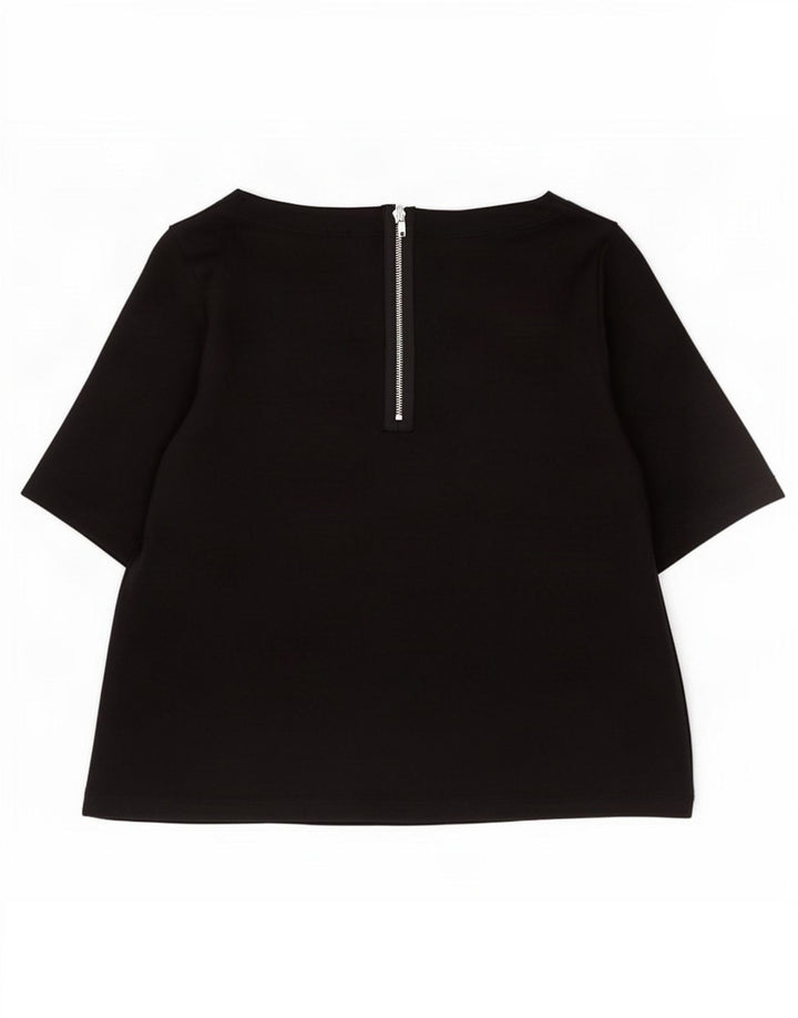 Gap Damen-Blusenoberteil, UK-Größe 10, Größe S, schwarze Baumwolle
