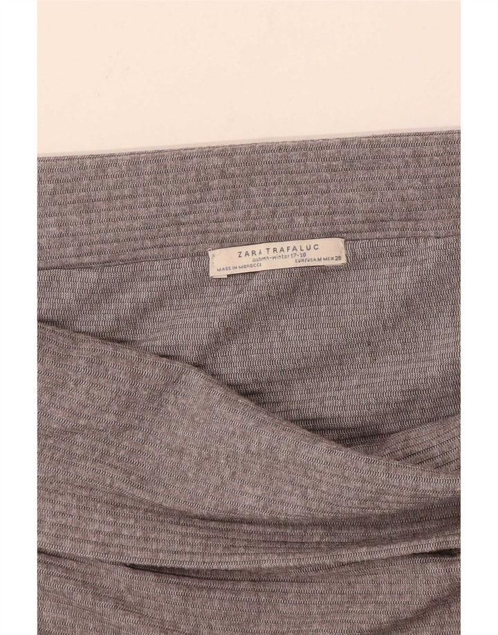 Zara Damen Trafaluc Off Shoulder Top UK 12 Mittelgrau