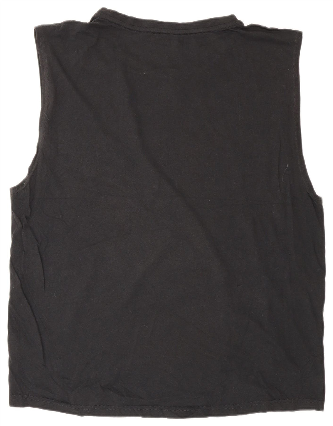 Mossimo Herren Grafik-Weste-Top XL aus schwarzer Baumwolle