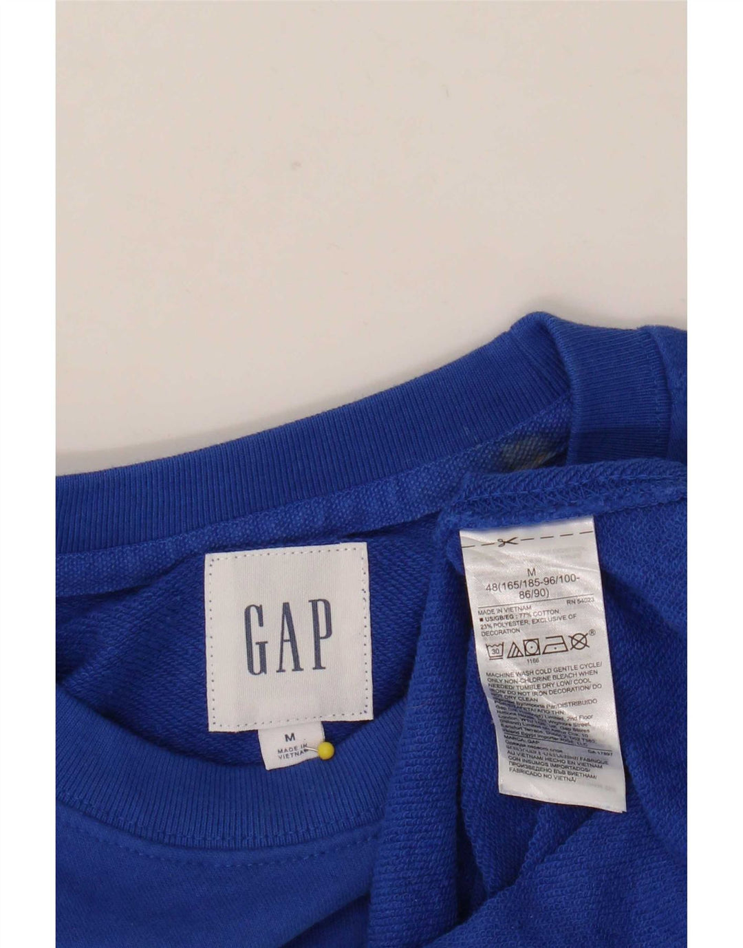 Gap Grafik-Sweatshirt für Damen, UK 14, mittelblaue Baumwolle
