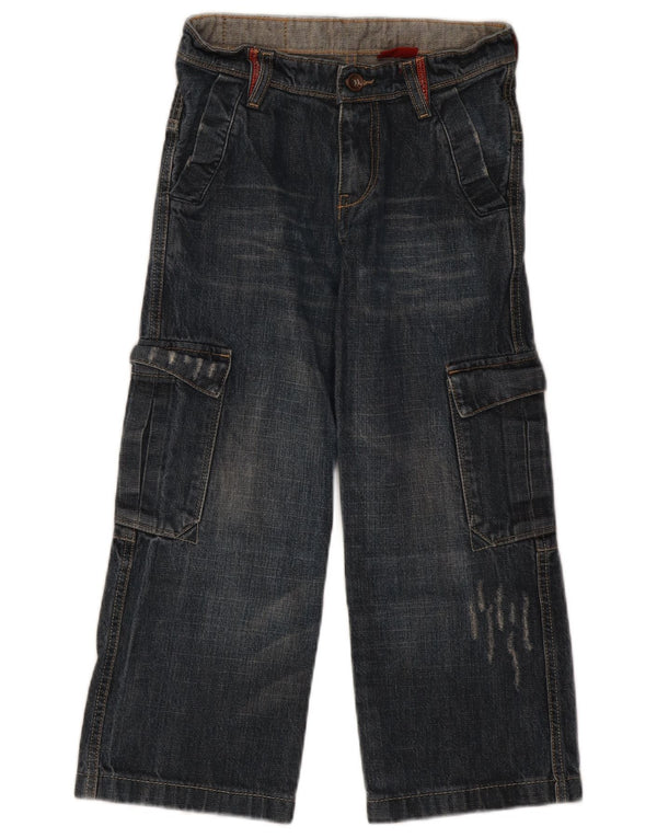 Levi's Jungen Distressed Cargo Jeans mit weitem Bein, 9–10 Jahre, W24 L20, Blau