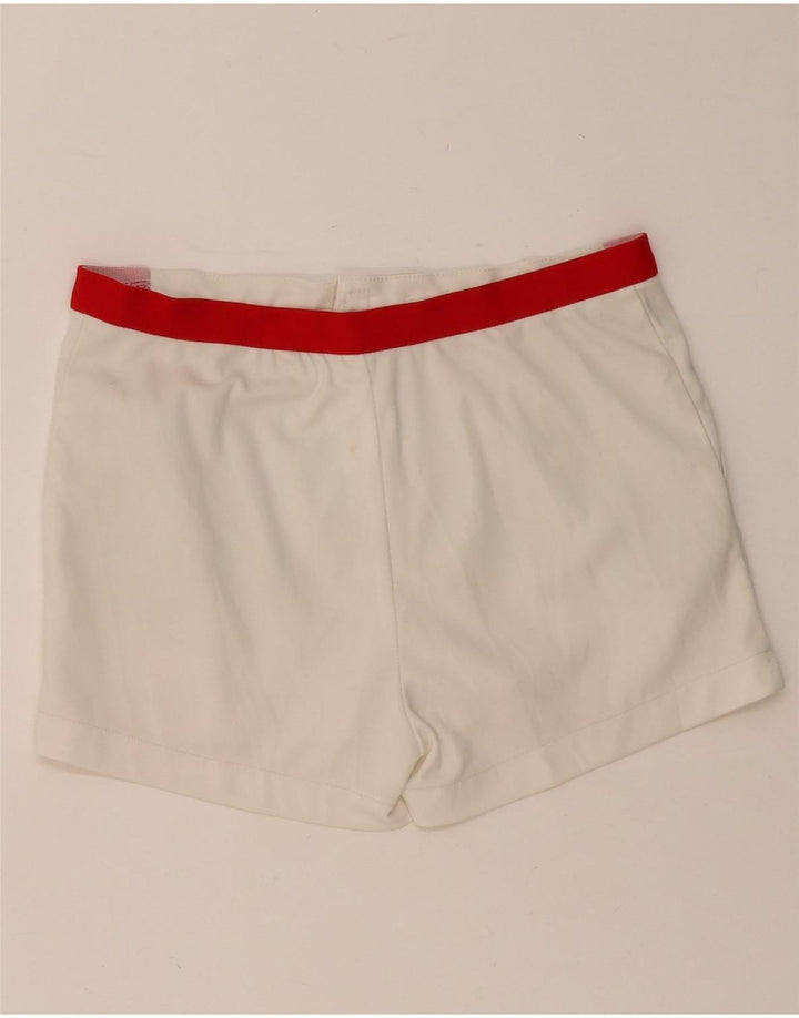 SAMAS Womens Chino Shorts W32 Large White Colourblock Polyester Vintage Samas and Second-Hand Samas from Messina Hembry 