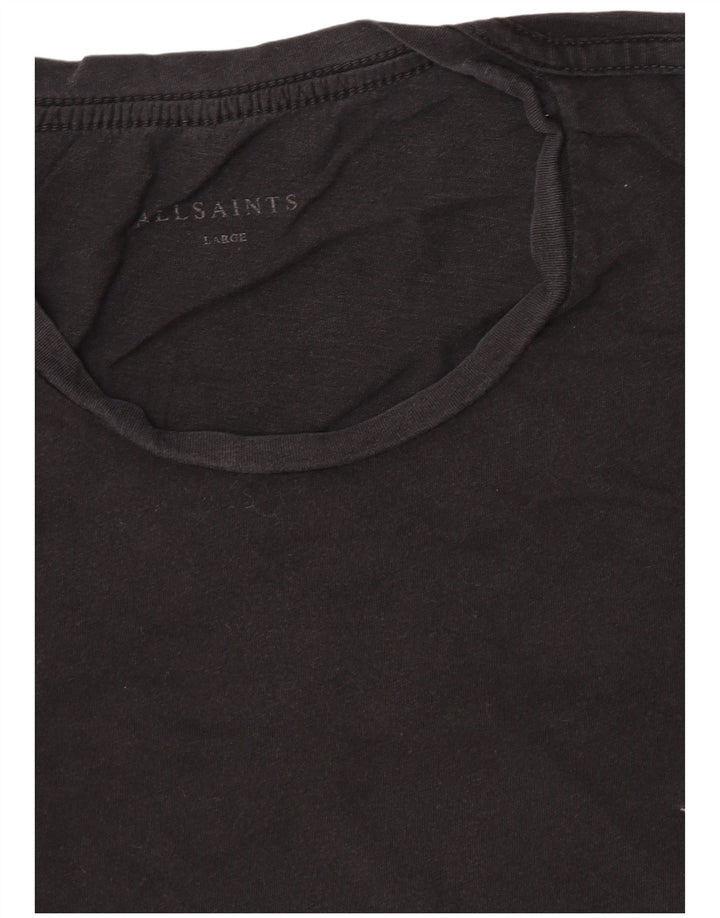 All Saints Damen T-Shirt Top UK 16 Large Schwarz