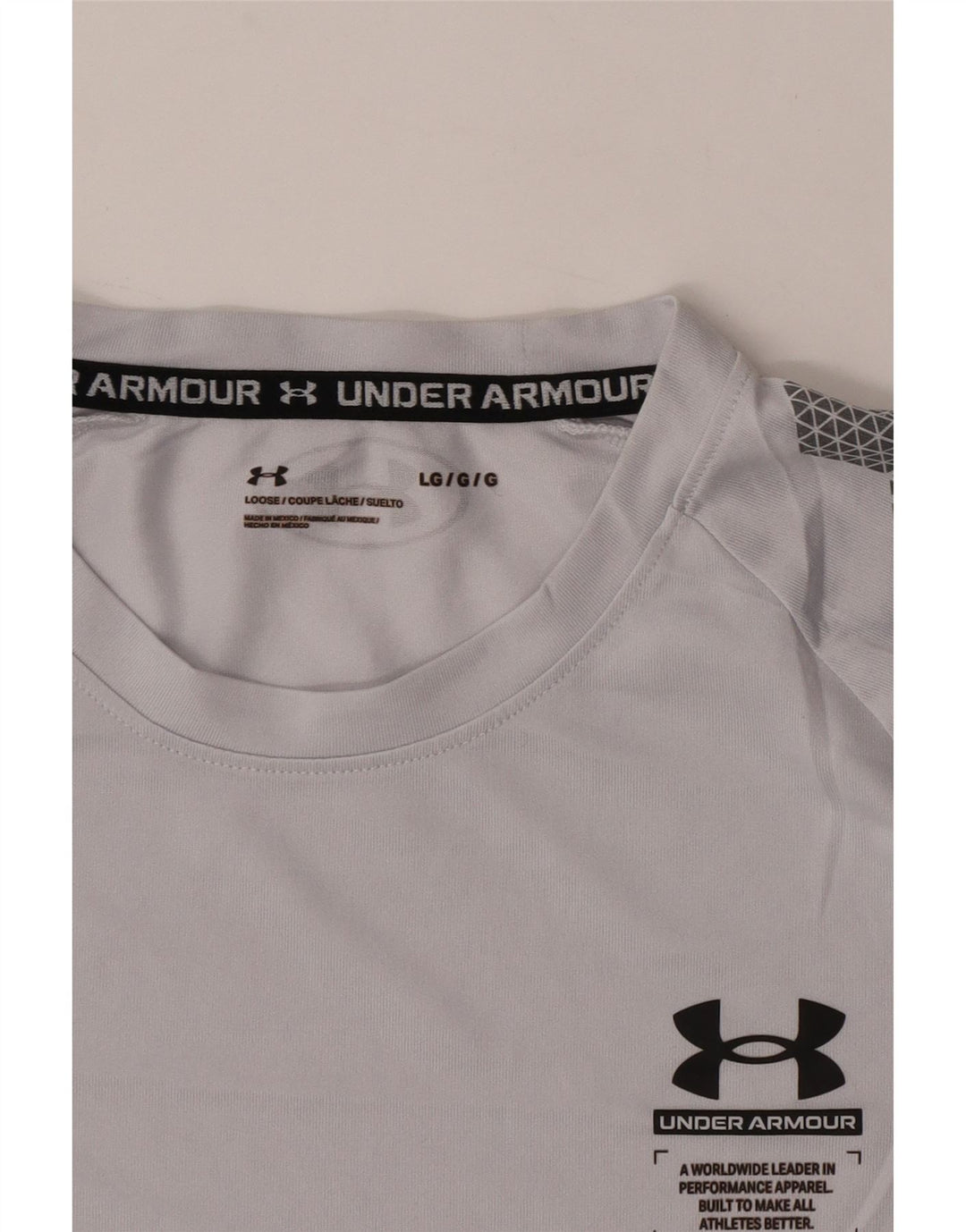 Under Armour Herren T-Shirt Top Large Grau Geometrisch