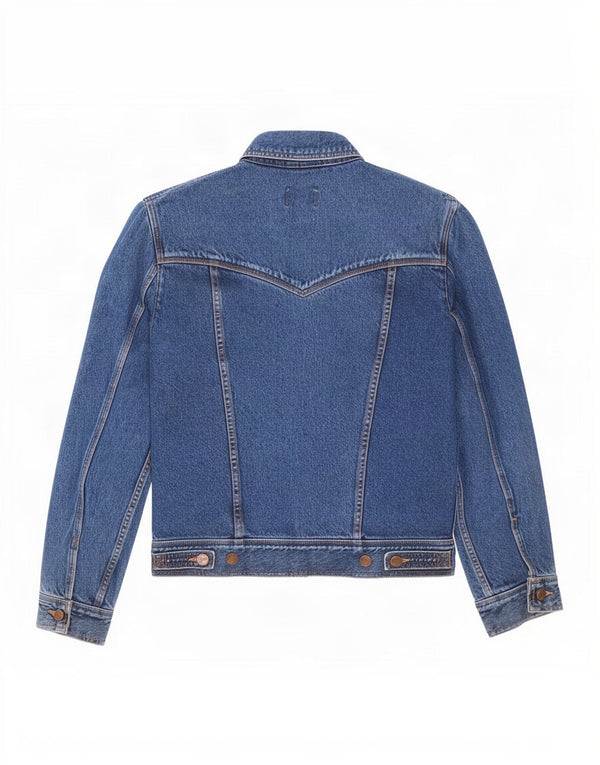 Wrangler Herren-Jeansjacke mit legerer Passform, UK 40, Größe L, Blau