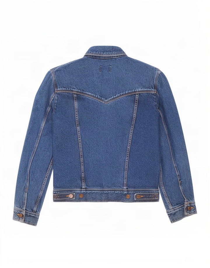 Wrangler Herren-Jeansjacke mit legerer Passform, UK 40, Größe L, Blau