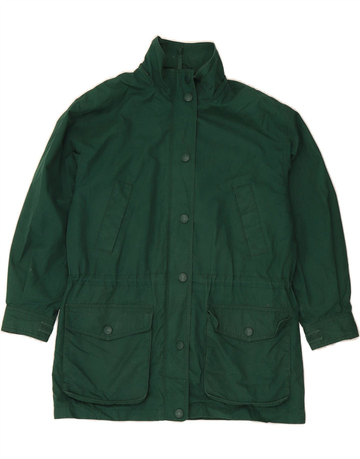 EDDIE BAUER Womens Windbreaker Coat UK 14 Medium Green Polyester Vintage Eddie Bauer and Second-Hand Eddie Bauer from Messina Hembry 