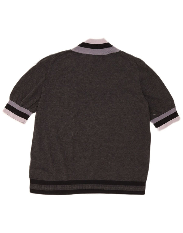 Cos Rollkragenpullover für Damen, Gr. 14, Mittelgrau, Farbblock