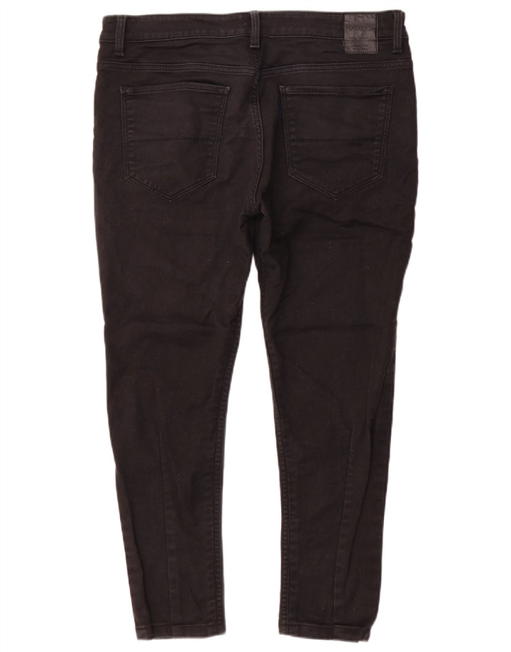 Nautica Herren Slim Jeans W34 L26 Schwarze Baumwolle