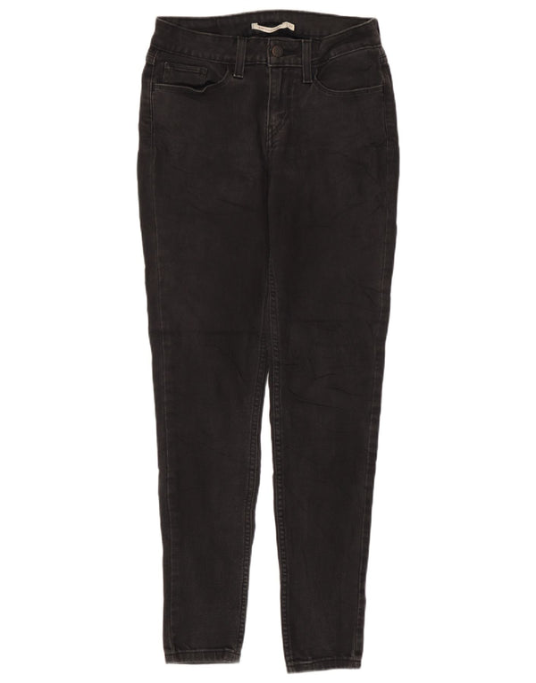 Levi's Damen 535 Super Skinny Jeans W27 L30 Graue Baumwolle