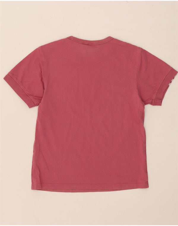 Adidas Damen T-Shirt Top UK 10 Small Rosa Baumwolle