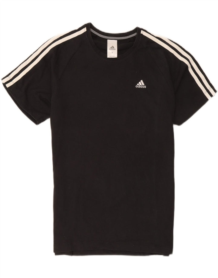 Adidas Herren Climalite T-Shirt Top Medium Schwarz Baumwolle