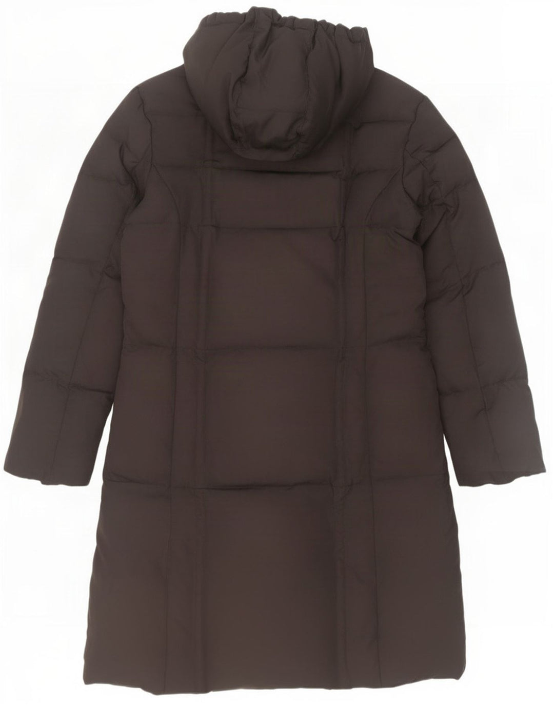 Fila Wattierter Damenmantel mit Kapuze, UK 12, Mittelschwarz, Polyester