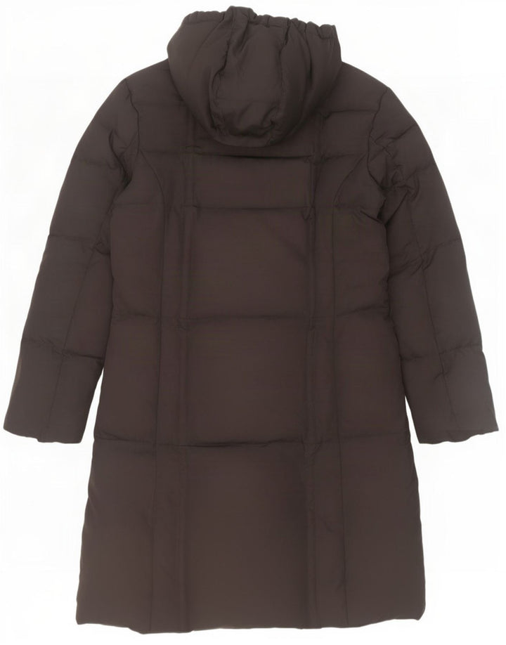 Fila Wattierter Damenmantel mit Kapuze, UK 12, Mittelschwarz, Polyester