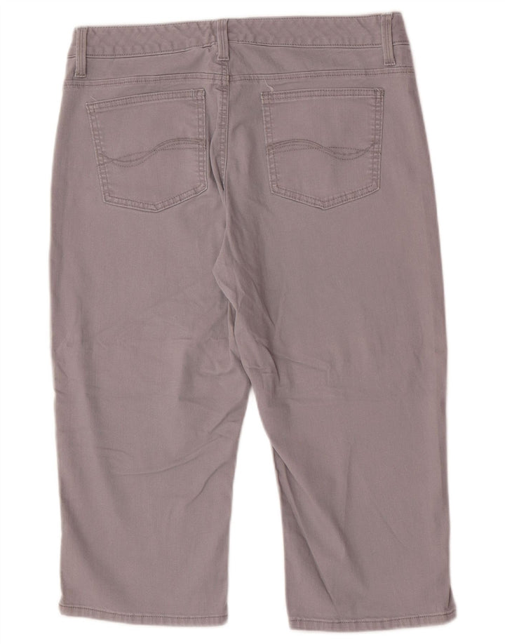 LEE Damen Capri-Jeans US 14 XL W34 L19 Graue Baumwolle