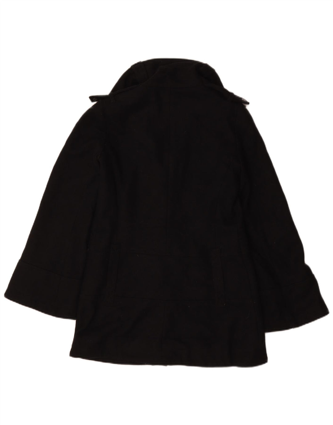 Topshop Damen Übergroßer Pea Coat UK 6 XS Schwarz Polyester