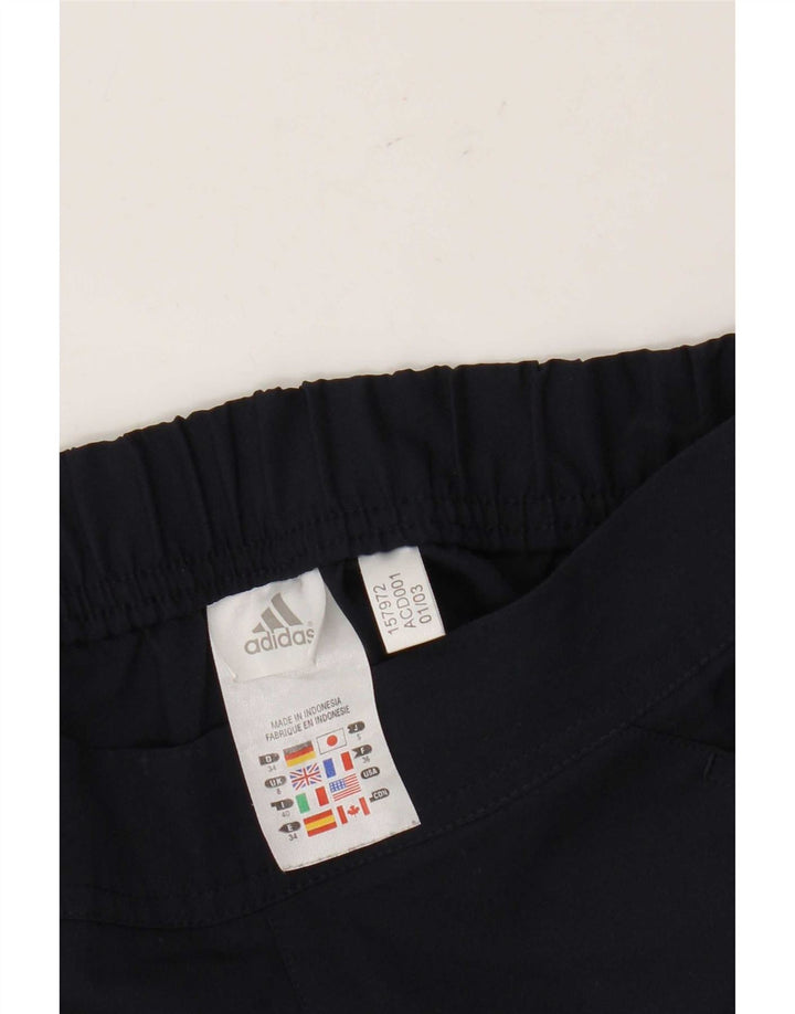 Adidas Damen Sportshorts UK 8 Small Marineblau Polyester