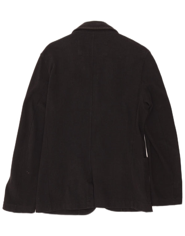 Guess Herren-Blazer mit 2 Knöpfen, schmale Passform, UK 32, 2XS, schwarze Baumwolle