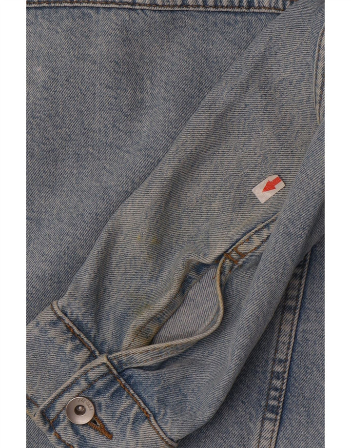 Marks & Spencer Damen Jeansjacke UK 18 XL Blaue Baumwolle