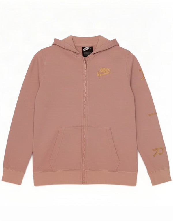 Nike Girls Graphic Zip Hoodie Sweater 12-13 Jahre Large Pink