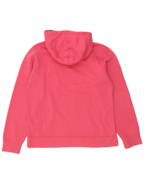 Champion Womens Graphic Hoodie Pullover UK 18 XL Rosa Baumwolle