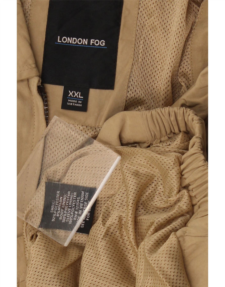 London Fog Herren Bomberjacke UK 44 2XL Beige Polyester