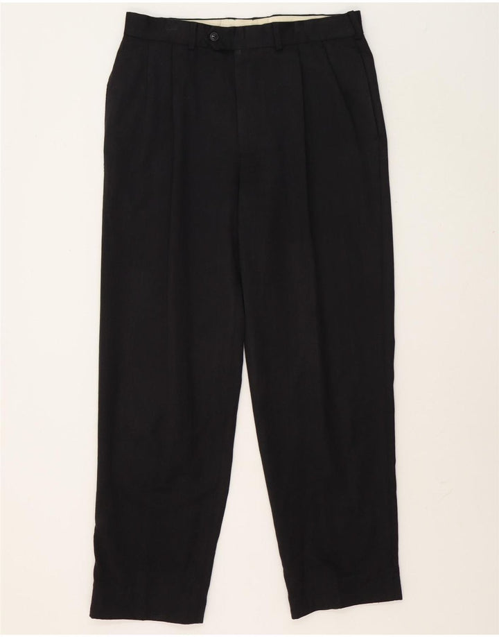 Marks & Spencer Herren-Anzughose mit Pegged-Anzug, W34, L30, graue Wolle