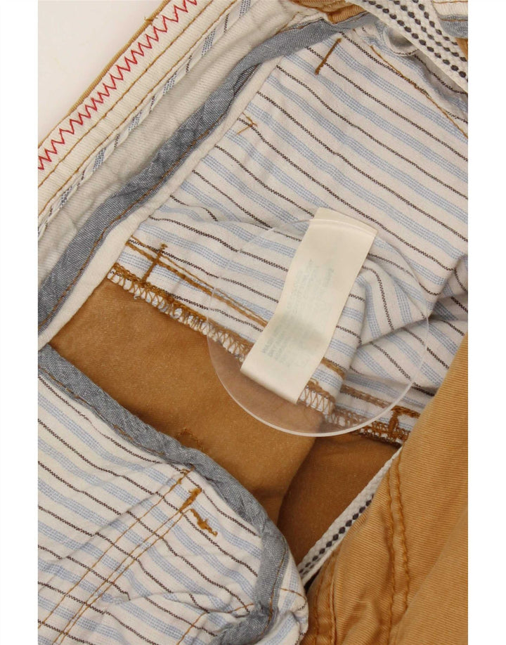 Fat Face Damen Chino-Shorts, Größe L, W34, braune Baumwolle