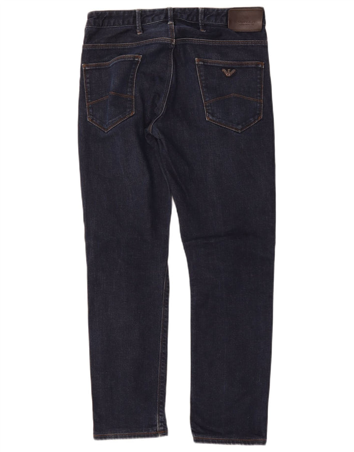 Armani Herren Slim Jeans W30 L28 Marineblau Baumwolle
