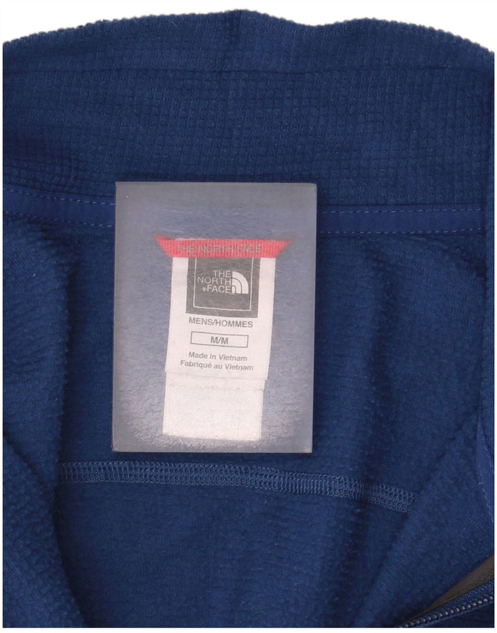 The North Face Herren-Fleecepullover mit Reißverschluss am Hals, mittelmarineblaues Polyester