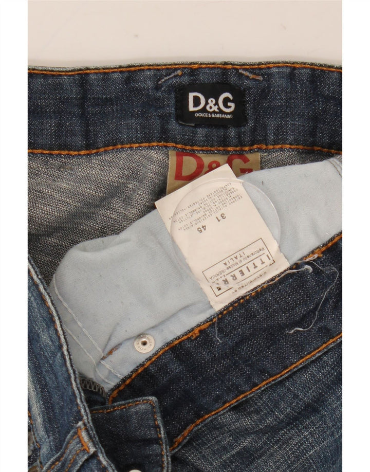 Dolce & Gabbana Herren Straight Jeans W31 L35 Blaue Baumwolle