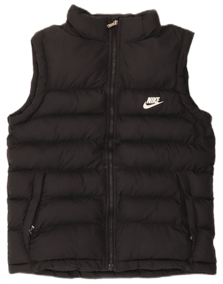 Nike Wattierte Weste für Jungen, 13–14 Jahre, XL, schwarzes Polyester